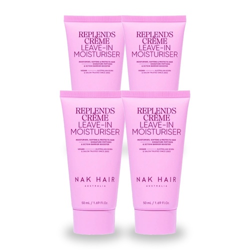 NAK Signature Replends Creme Leave in Moisturiser 50ml Pack of 4