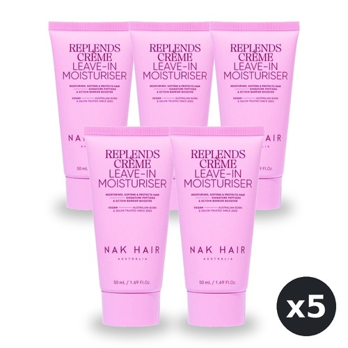 NAK Signature Replends Creme Leave in Moisturiser 50ml Pack of 5