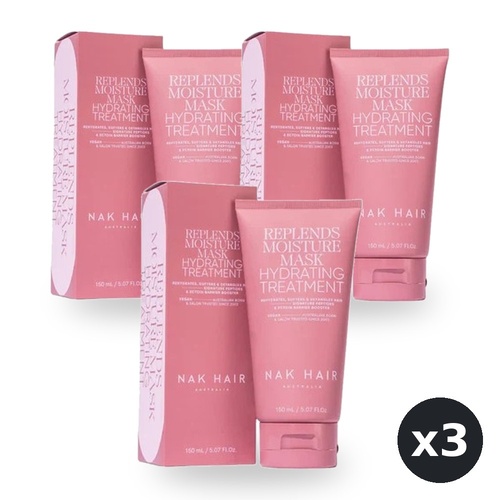 NAK Signature Replends Moisture Mask 150ml Pack of 3
