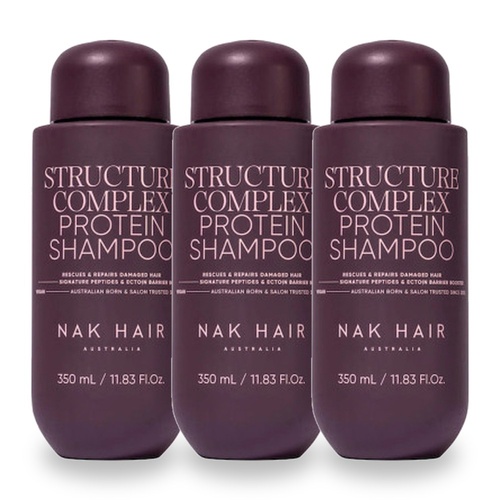 NAK Signature Structure Complex Protein Shampoo 350ml Pack of 3