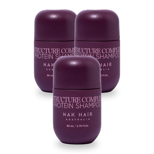NAK Signature Structure Complex Protein Shampoo 80ml Pack of 3