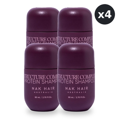 NAK Signature Structure Complex Protein Shampoo 80ml Pack of 4