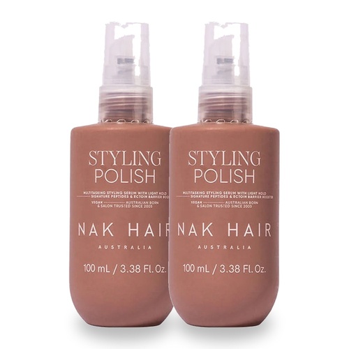 NAK Signature Styling Polish 100ml Pack of 2