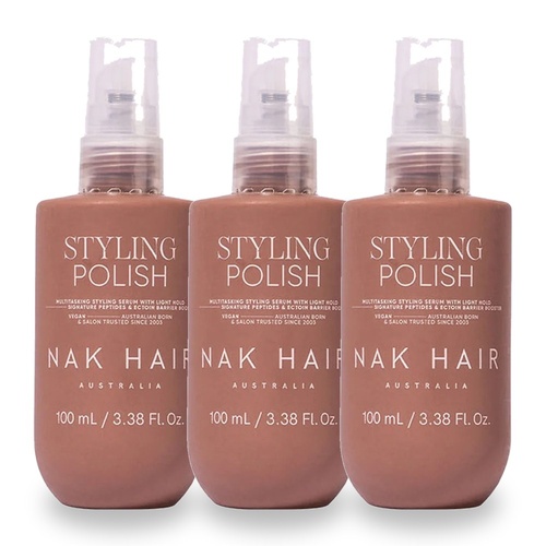 NAK Signature Styling Polish 100ml Pack of 3