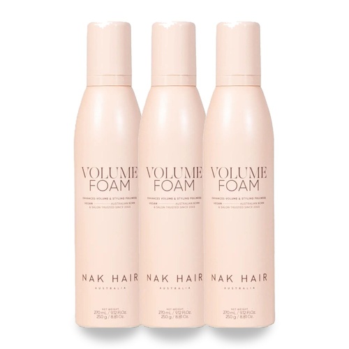 NAK Signature Volume Foam 250g Pack of 3