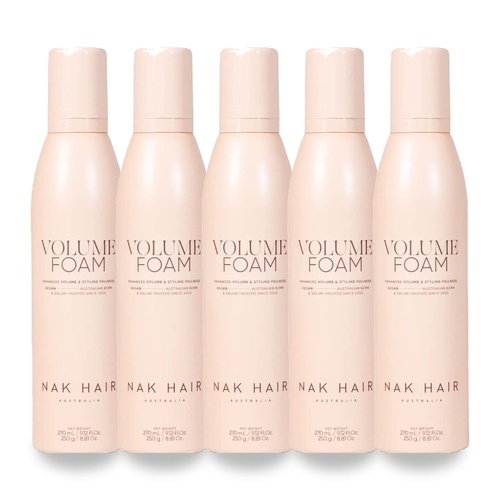 NAK Signature Volume Foam 250g Pack of 5
