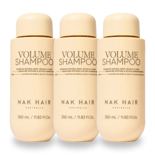 NAK Signature Volume Shampoo 350ml Pack of 3