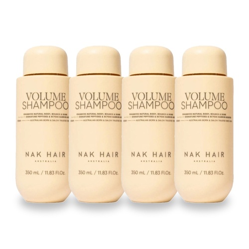 NAK Signature Volume Shampoo 350ml Pack of 4