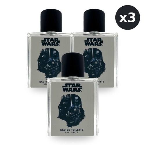 Star Wars Legacy Collectors Darth Vader Eau De Toilette EDT 50ml Pack of 3