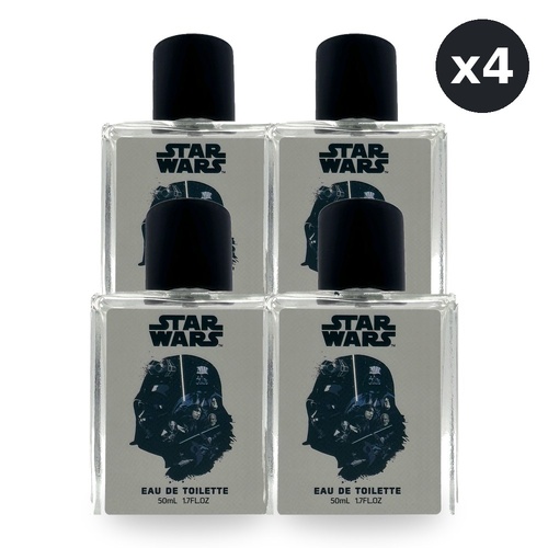 Star Wars Legacy Collectors Darth Vader Eau De Toilette EDT 50ml Pack of 4