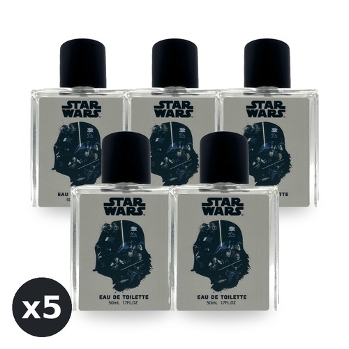 Star Wars Legacy Collectors Darth Vader Eau De Toilette EDT 50ml Pack of 5