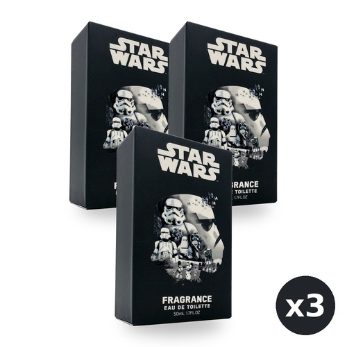 Star Wars Legacy Collectors Storm Trooper Fragrance Eau De Toilette EDT 50ml Pack of 3