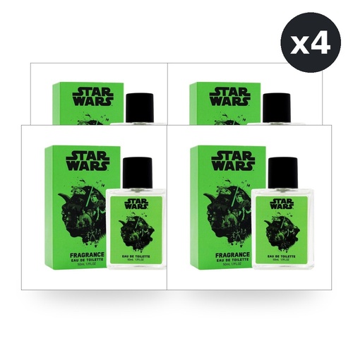 Star Wars Legacy Collectors Yoda Fragrance Eau De Toilette EDT 50ml Pack of 4