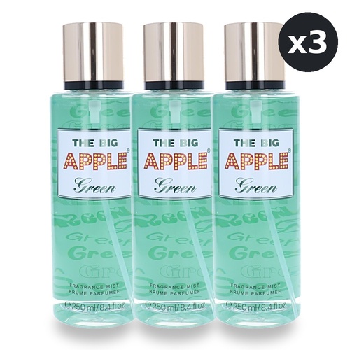 The Big Apple Green Body Mist 250ml Pack of 3