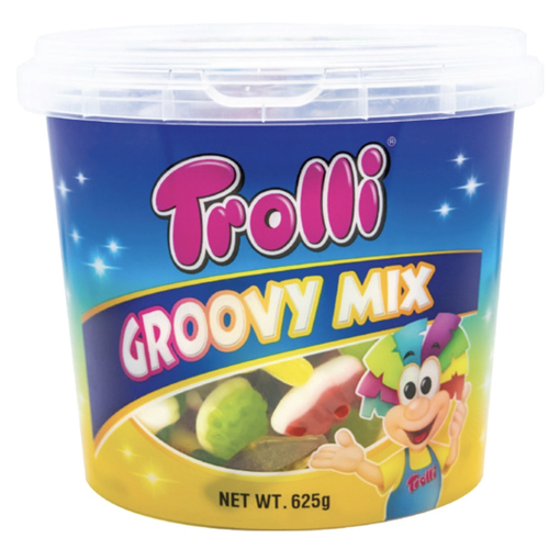 Trolli Groovy Mix Bucket Lollies 625g