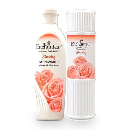Enchanteur Stunning Duo – Perfumed Body Lotion 200ml & Perfumed Talc 50g
