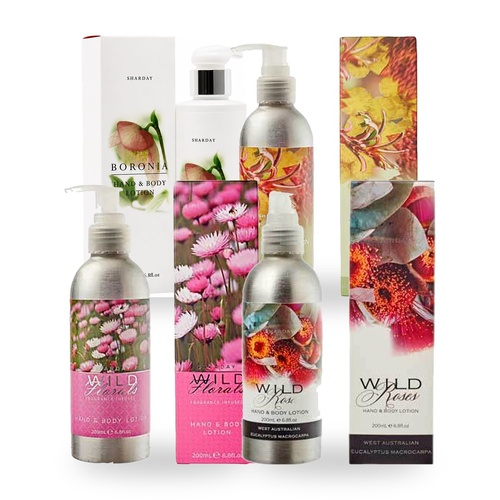 Sharday Hand and Body Lotion 200ml Variety Pack – One of Each (4 Pack)