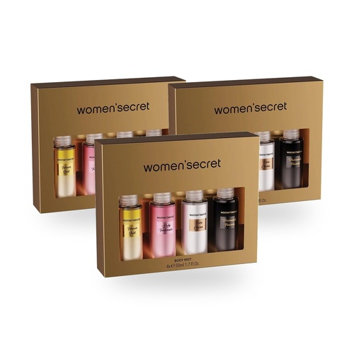 Womens Secret Set Metallic 4 x 50ml x 3