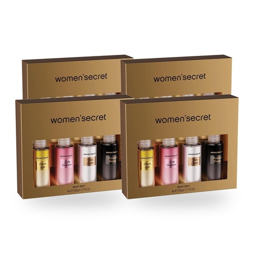 Womens Secret Set Metallic 4 x 50ml x 4
