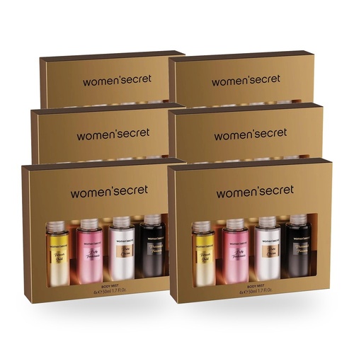 Womens Secret Set Metallic 4 x 50ml x 6