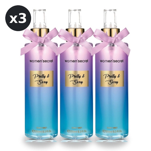 Womens Secret Mist Pretty & Sexy 250ml Pack of 3