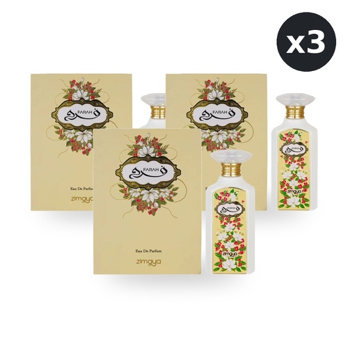 Zimaya Farah for Women Eau De Parfum EDP 100ml Pack of 3