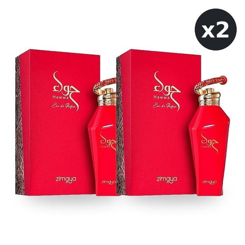 Zimaya Hawwa Red for Women Eau De Parfum EDP 100ml Ae Pack of 2