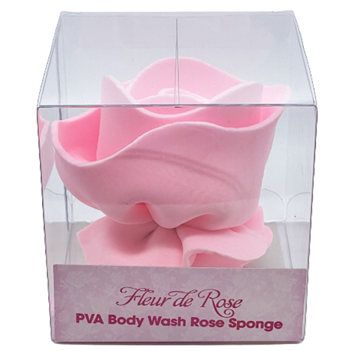 Fleur de Rose Luxury PVA Body Wash Sponge - Baby Pink